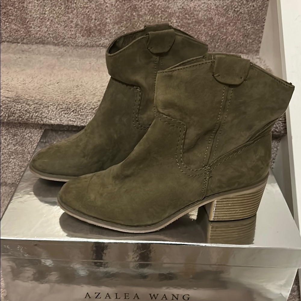 Merona Olive Ankle Boots